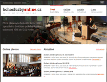 Tablet Screenshot of bohosluzbyonline.cz